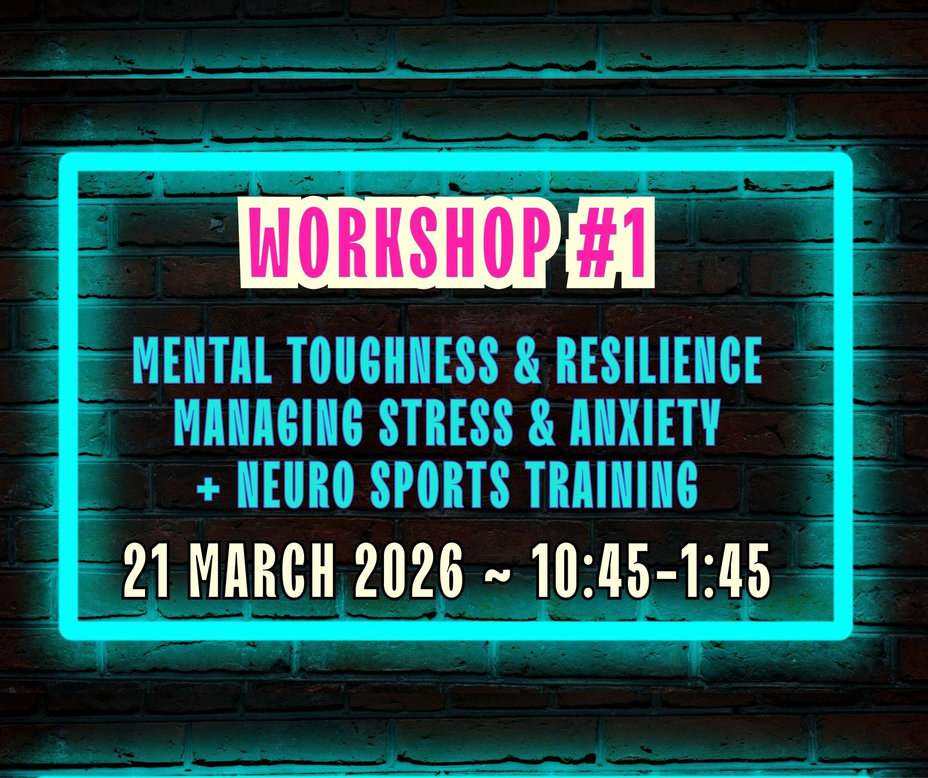 WORKSHOP #1 21 MARCH 2026 | Believe and Achieve